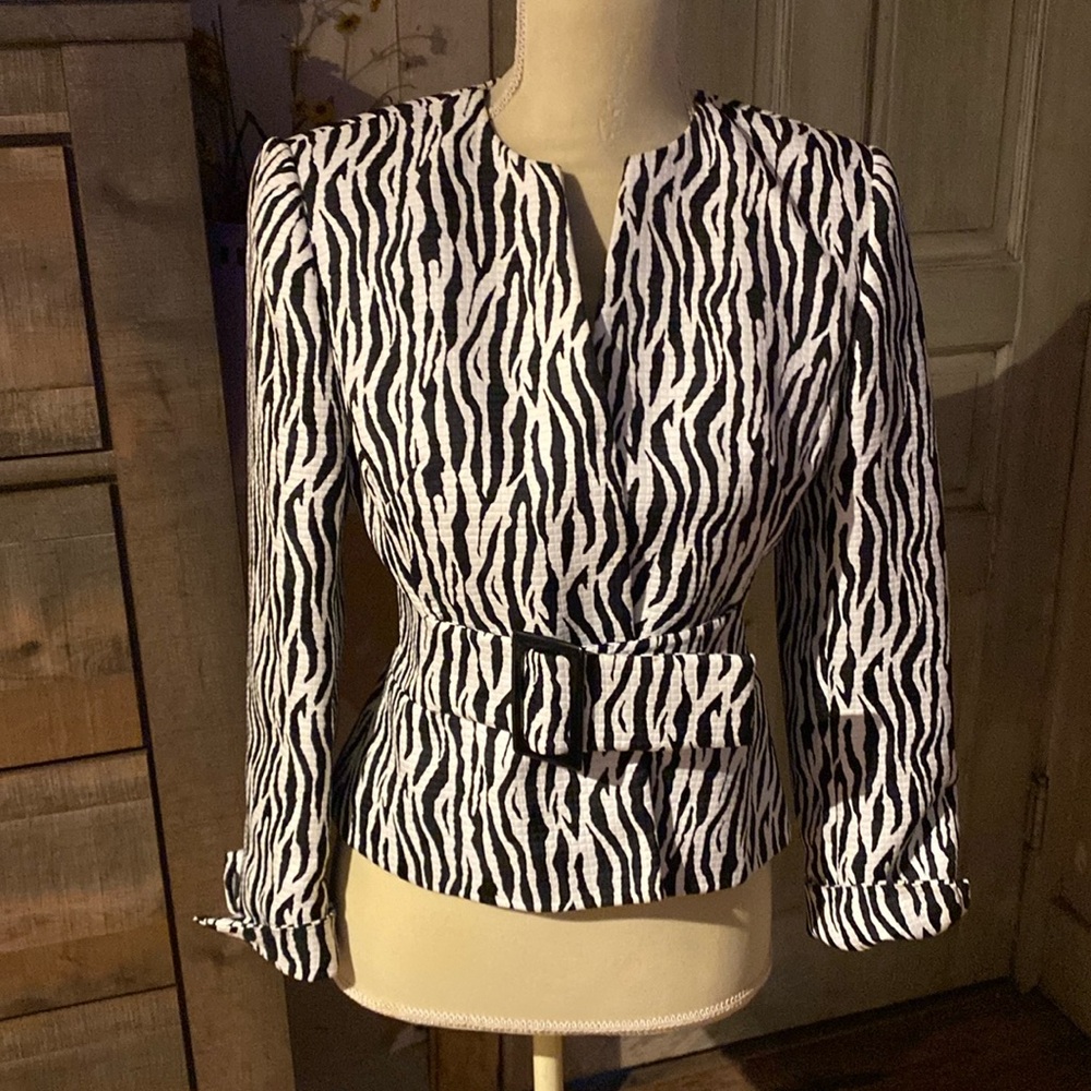 Liz Claiborne Belted Short Jacket